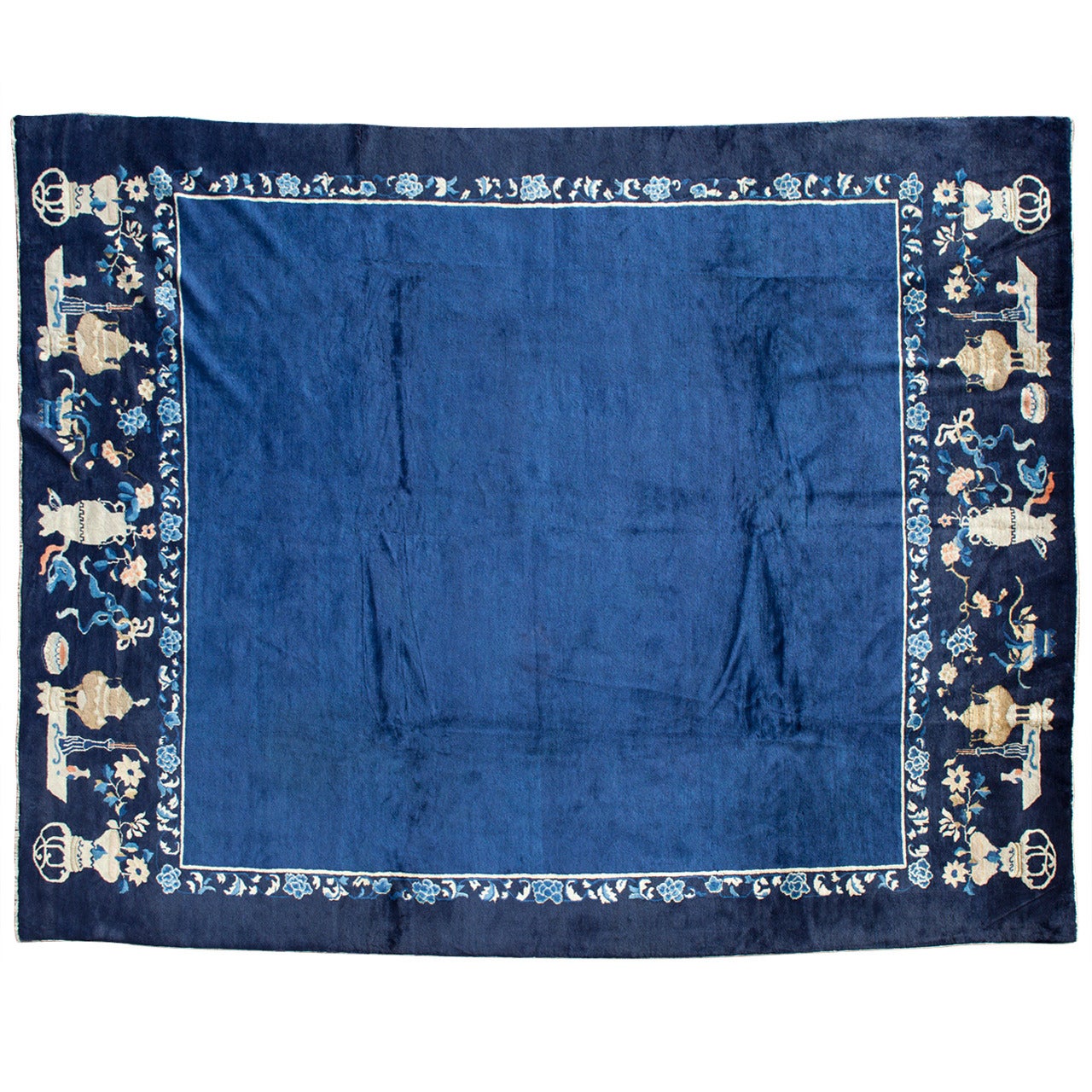 Blue Chinese Peking Rug at 1stDibs