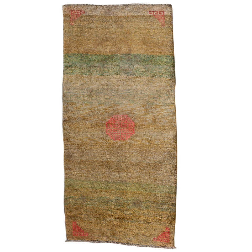 Early Minimalist Tibetan Khaden Rug 19th Century Rothko  For Sale