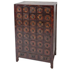 Antique Traditional Chinese Medicine Cabinet Apothecary Chest of Drawers