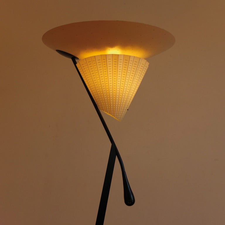Mid-Century Modern Mauro Canfori Floor Lamp Model Mantide 315 for Oluce