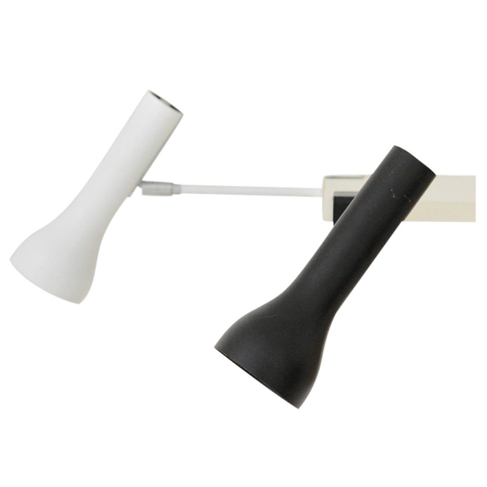 LAD Team Black & White Clamp Spots for Swiss Lamps International For Sale