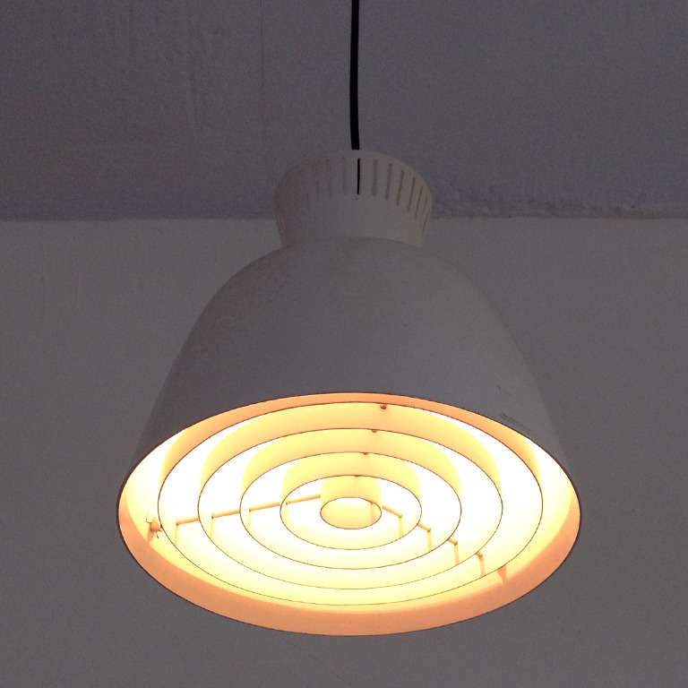 Crème White Pendant by BAG Turgi, 1950 In Excellent Condition For Sale In Berlin, DE