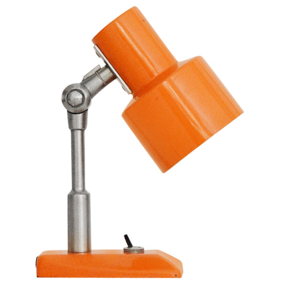 Orange Table and Wall Lamp by Stilnovo For Sale
