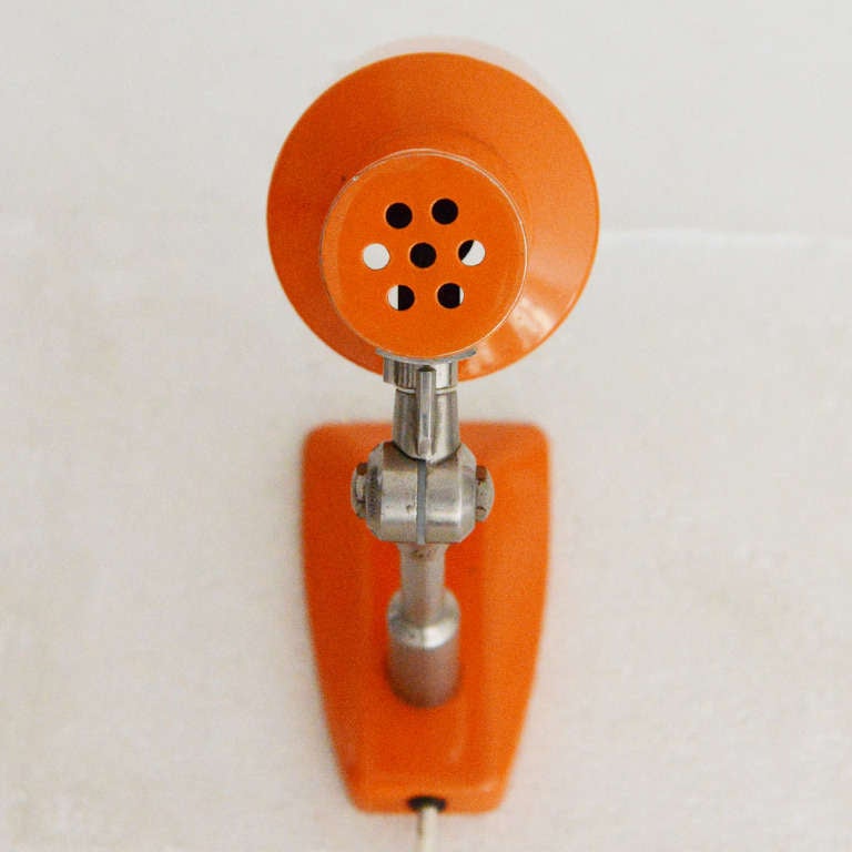 Orange Table and Wall Lamp by Stilnovo In Good Condition For Sale In Berlin, DE