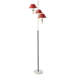 Floor Lamp Edited by Stilux with Red Shades