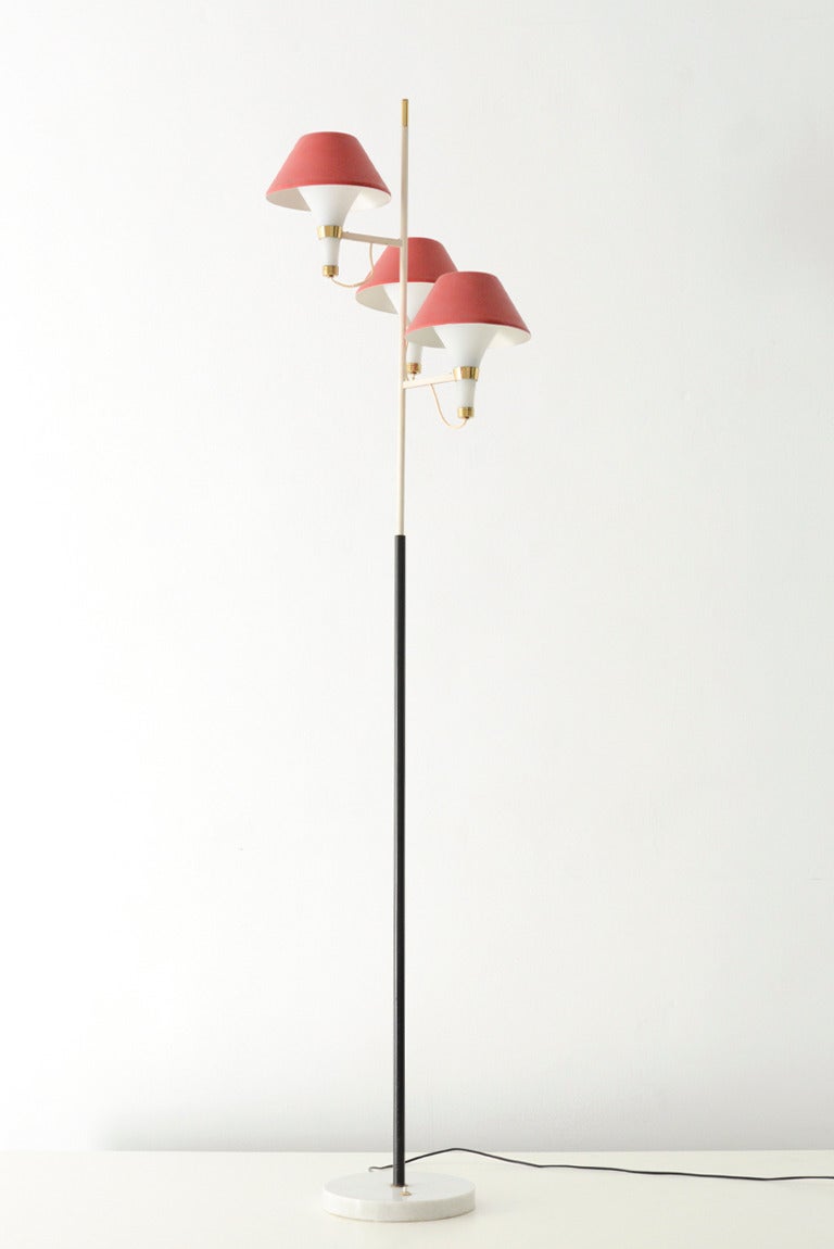 Very special Italian floor lamp edited by Stilux, Milano.