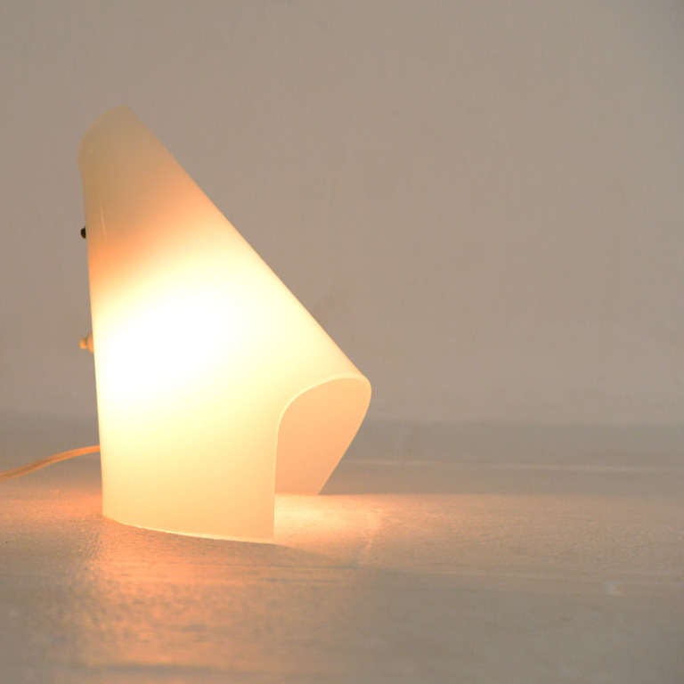 Mid-Century Modern Perspex Table Lamp by Hanns Hoffmann Lederer For Sale