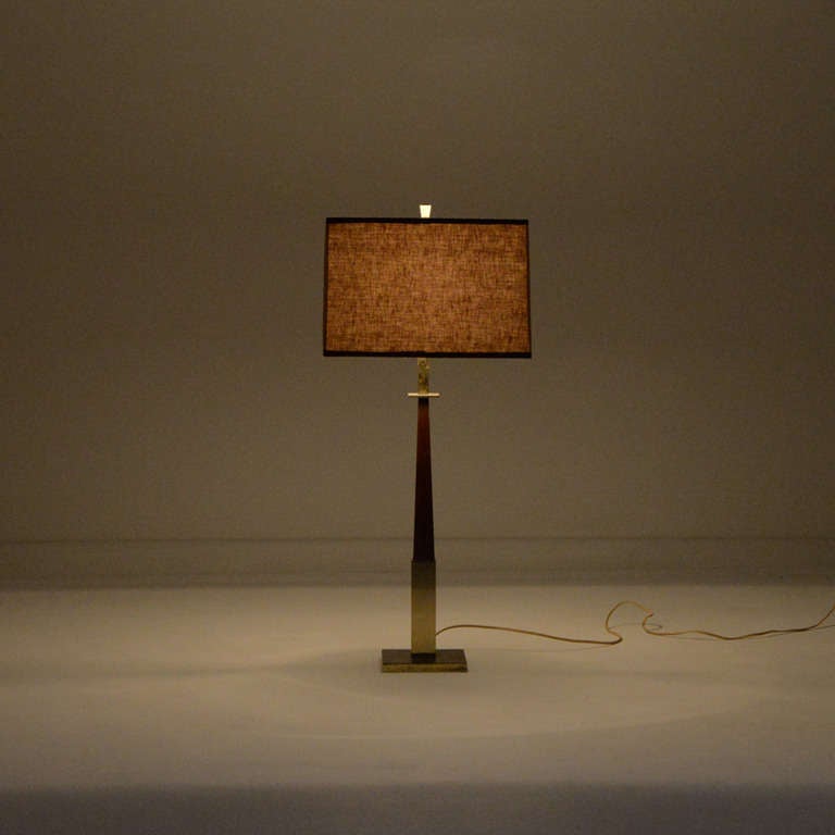 Mid-Century Modern Obelisk Table Lamp