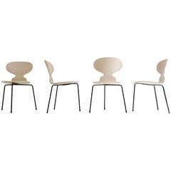 Set of 4 Arne Jacobsen Ant Chairs