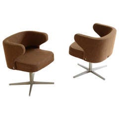 Pair of Gianni Moscatelli Swivel Chairs