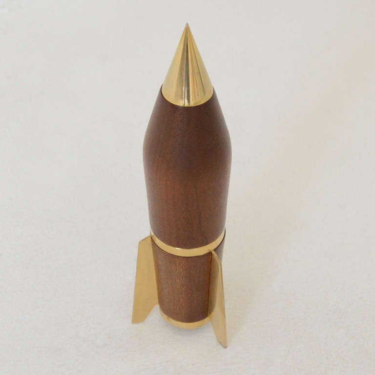 Mid-Century Modern Italian Rocket Pepper Mill