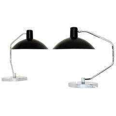 Pair of Clay Michie Desk Lamps for Knoll International