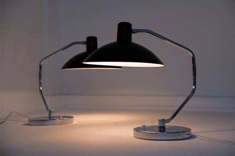 American Pair of Clay Michie Desk Lamps for Knoll International