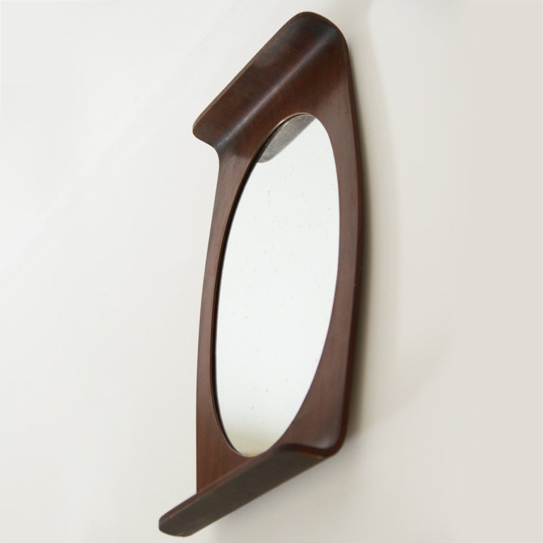 Italian Beautiful Mirror by Franco Campo and Carlo Graffi for Home Trino For Sale