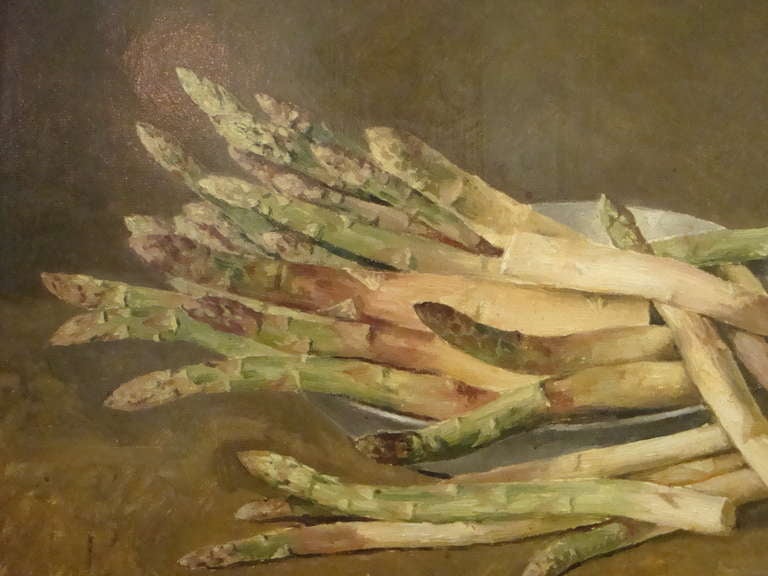 Oil on Canvas of Asparagus