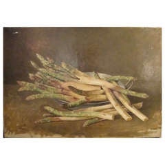 Oil on Canvas of Asparagus