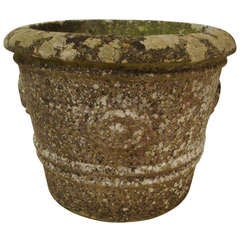 20th Century Stone Flower Pot - Lovely Patina