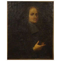 Antique French 18th century Portrait of a man