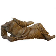 18th Century Antique Carved Bath Stone Figure