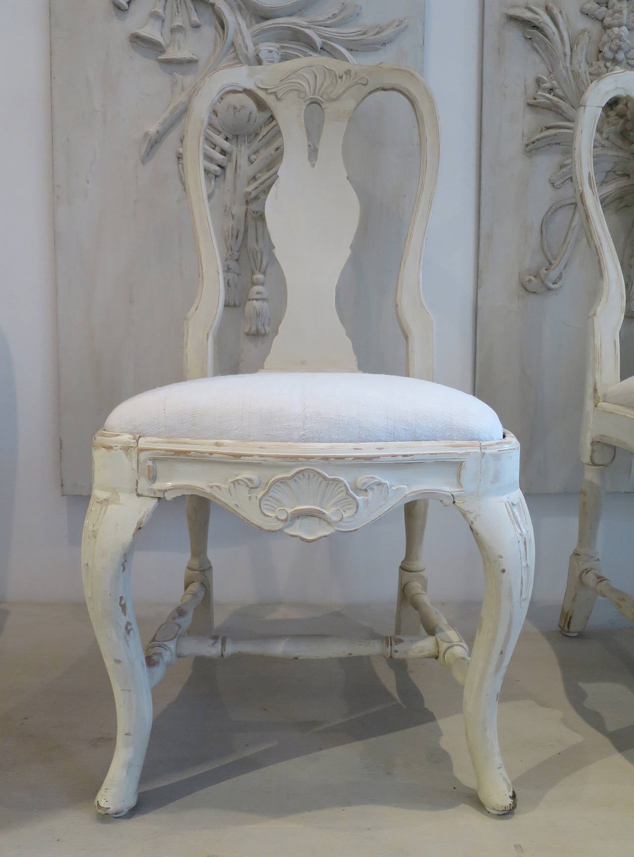 Set of Ten 19th Century Swedish Rococo Chairs For Sale 3