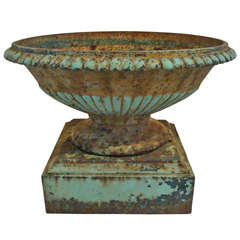 19th Century Cast Iron Urn