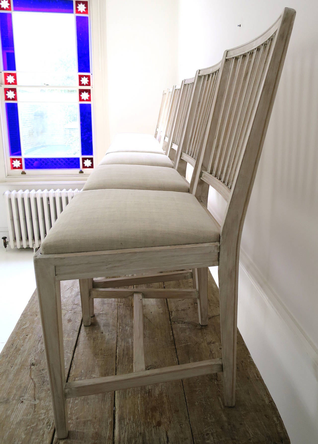 Set of Six Swedish 20th Century Dining Chairs In Good Condition For Sale In London, GB