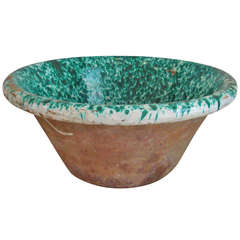 Antique Italian Spatter Bowl