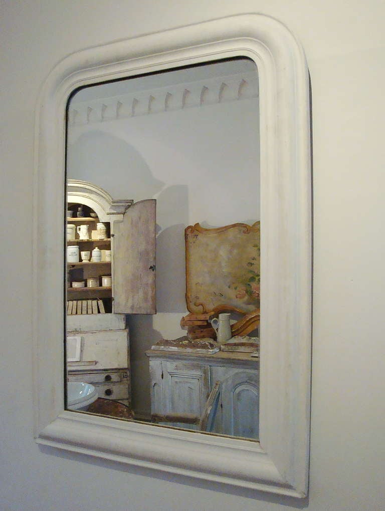 French 19th century Louis Philippe Mirror that has been repainted. We have 3 in various sizes