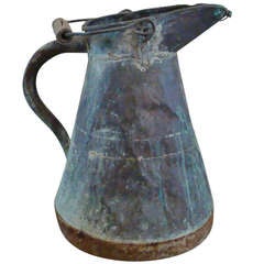 19th Century Antique French Copper Watering Jug
