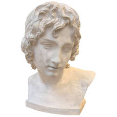 19th Century Plaster Bust of Alexander