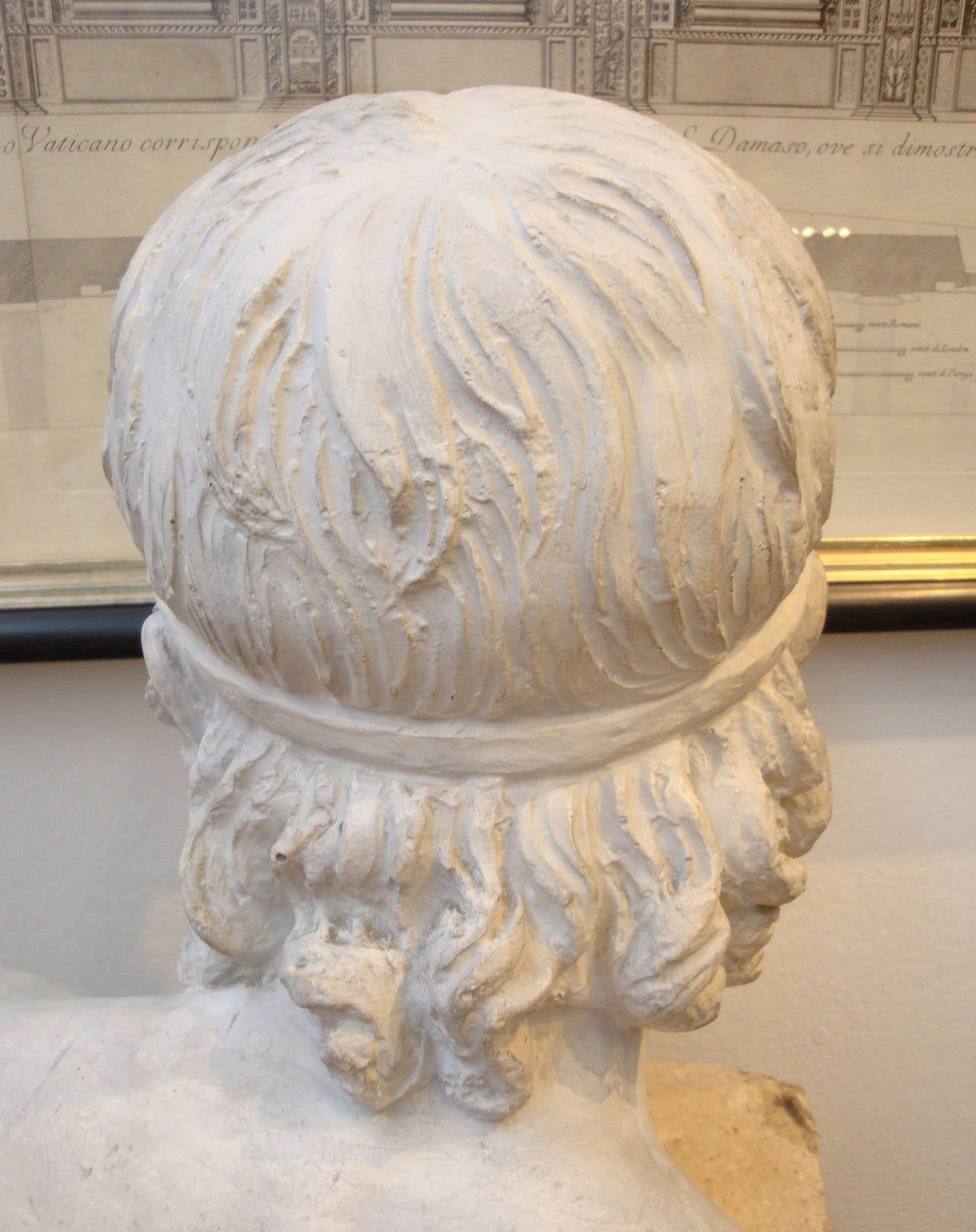 19th Century Plaster Bust of Alexander For Sale 1