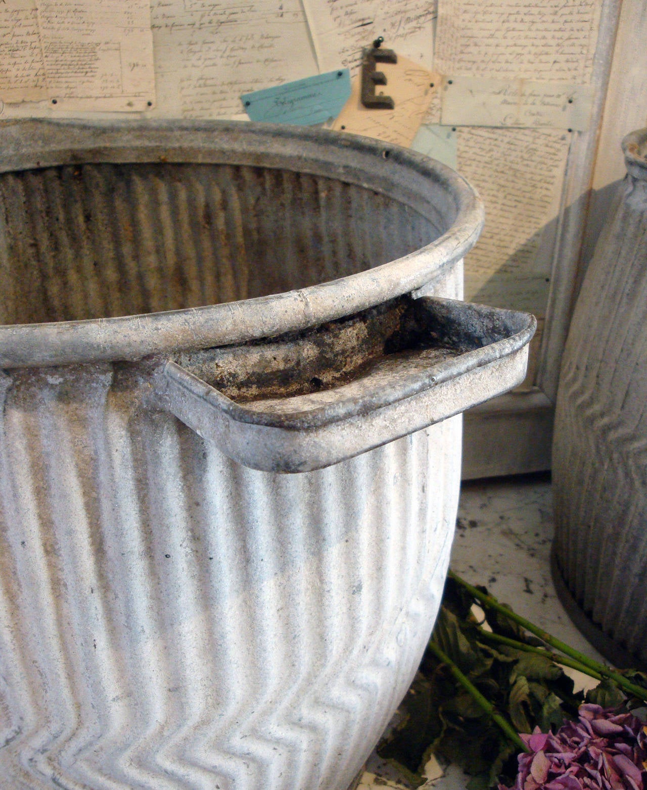 French A Pair of Zinc Wash Tubs