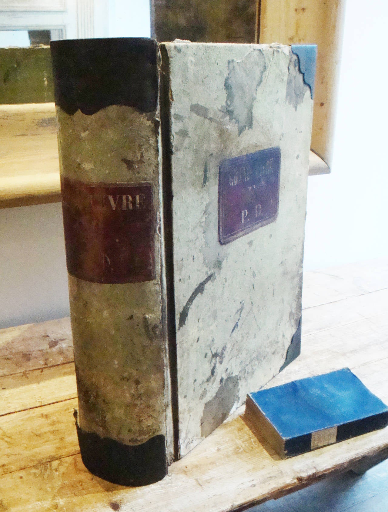 Giant French 19th Century Ledger In Good Condition In London, GB