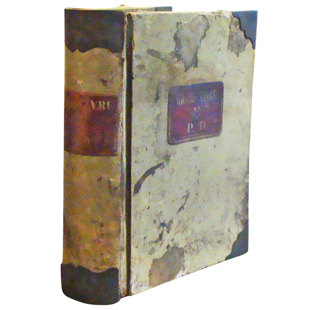 Giant French 19th Century Ledger