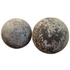 A Pair of 18th Century English Stone Balls