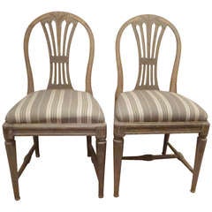 Pair of 18th century Swedish Gustavian Chairs