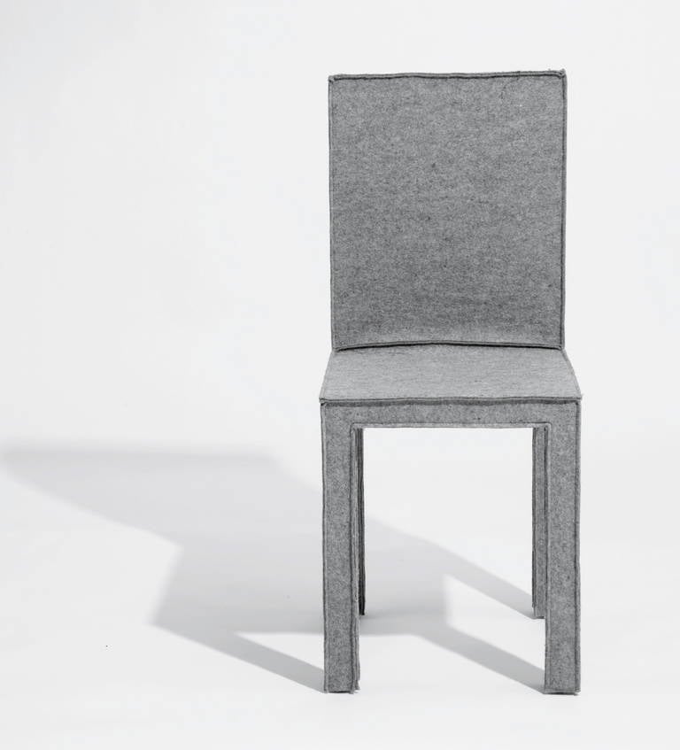 British Pair of Felt Chairs by Reed and Delphine Krakoff for Established and Sons For Sale