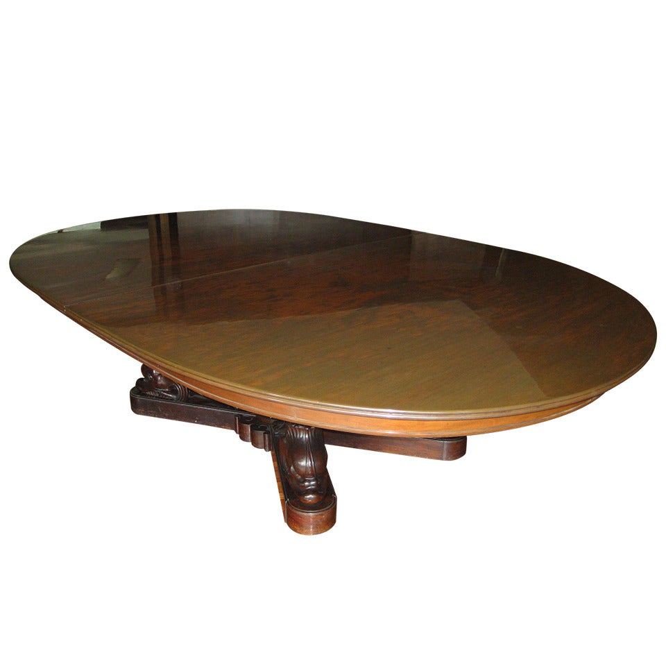 Late 19th Century Mahogany French Table by Jacob Desmalter For Sale