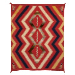 Antique Navajo Serape Wearing Blanket, circa 1875 (Late Classic Period)