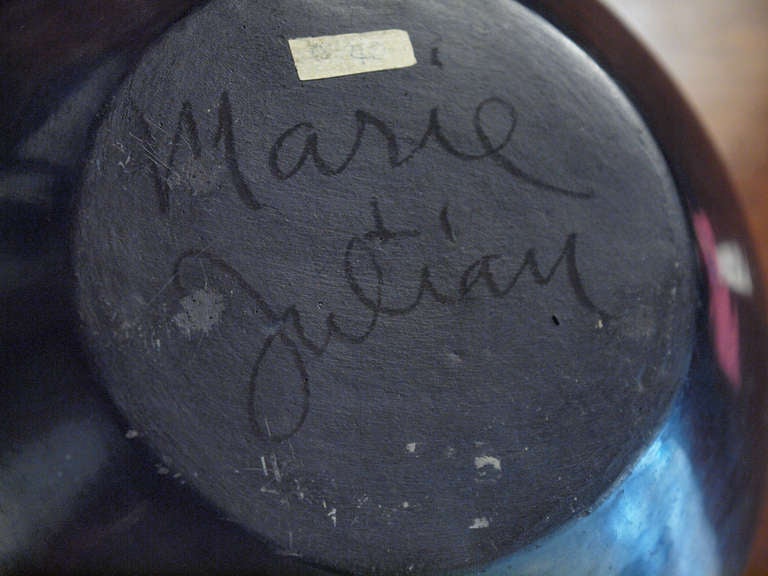 Amérindien Vase en céramique noire de San Ildefonso par Maria Martinez:: vers 1935