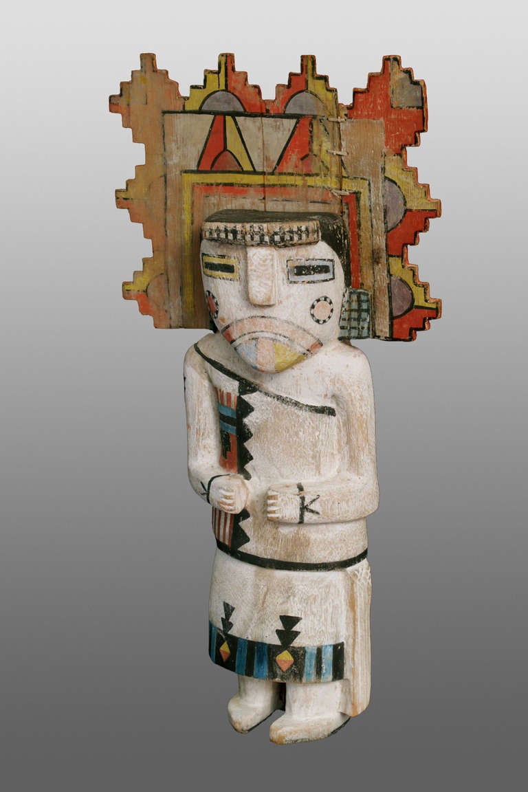 This Kachina or Katsina doll was created by a member of the Hopi tribe and depicts the 