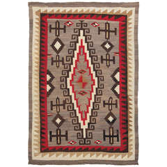 Vintage Navajo Rug, Ganado Trading Post, circa 1935