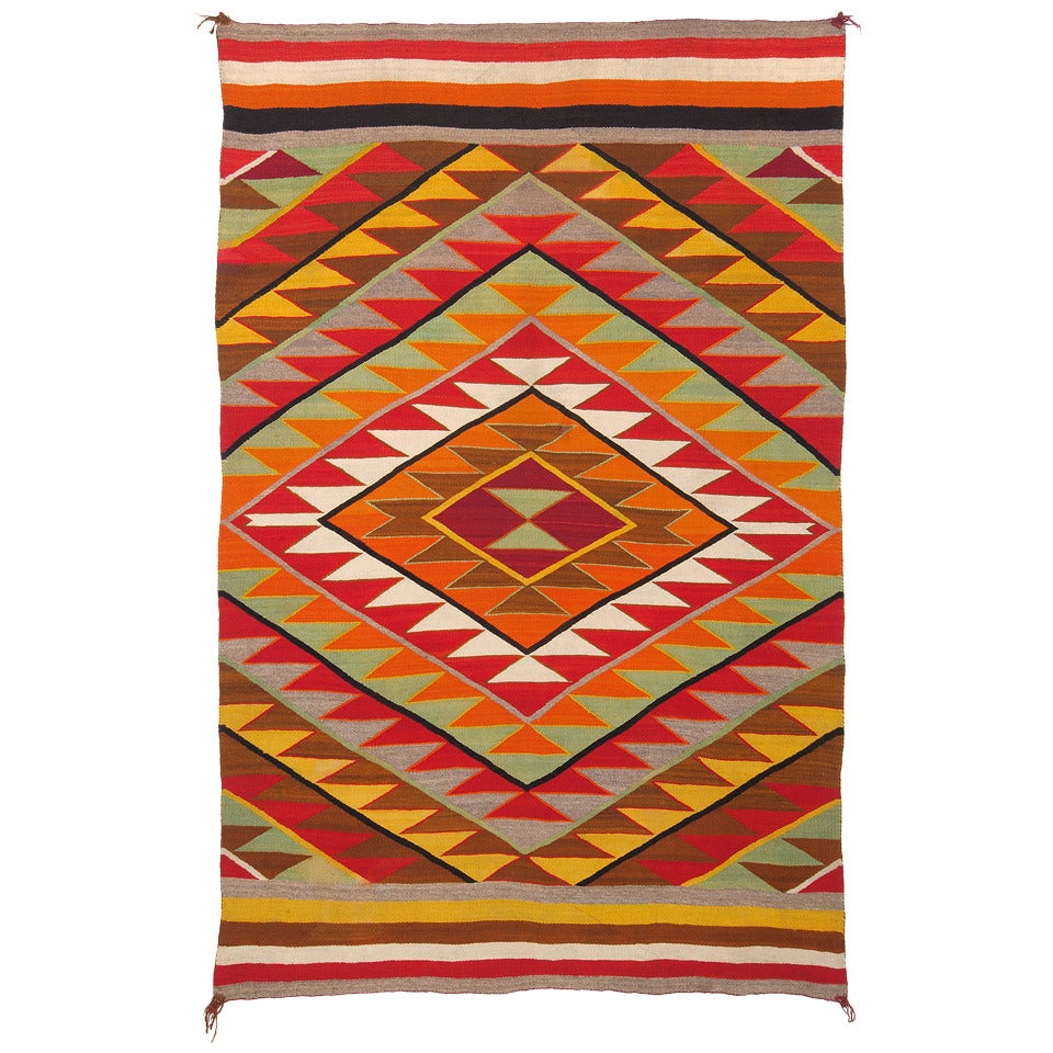 Eye-Dazzler Blanket by Navajo, circa 1920