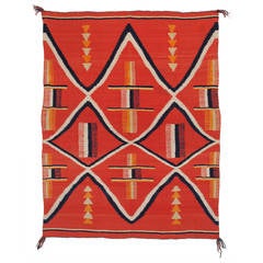 Antique Late Classic Period Navajo Wearing Blanket, circa 1875