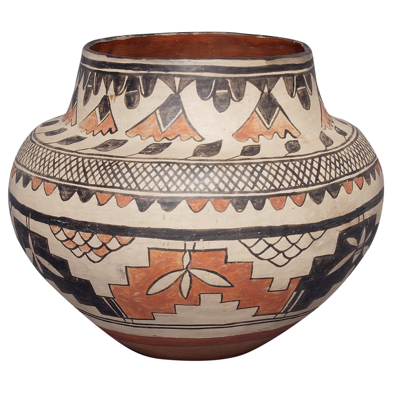 Historic Southwestern Pottery Jar, San Ildefonso circa 1900