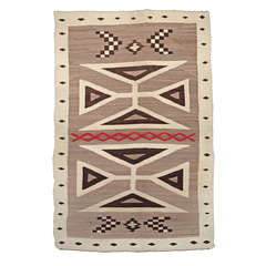 Vintage Trading Post Rug, Navajo, circa 1925