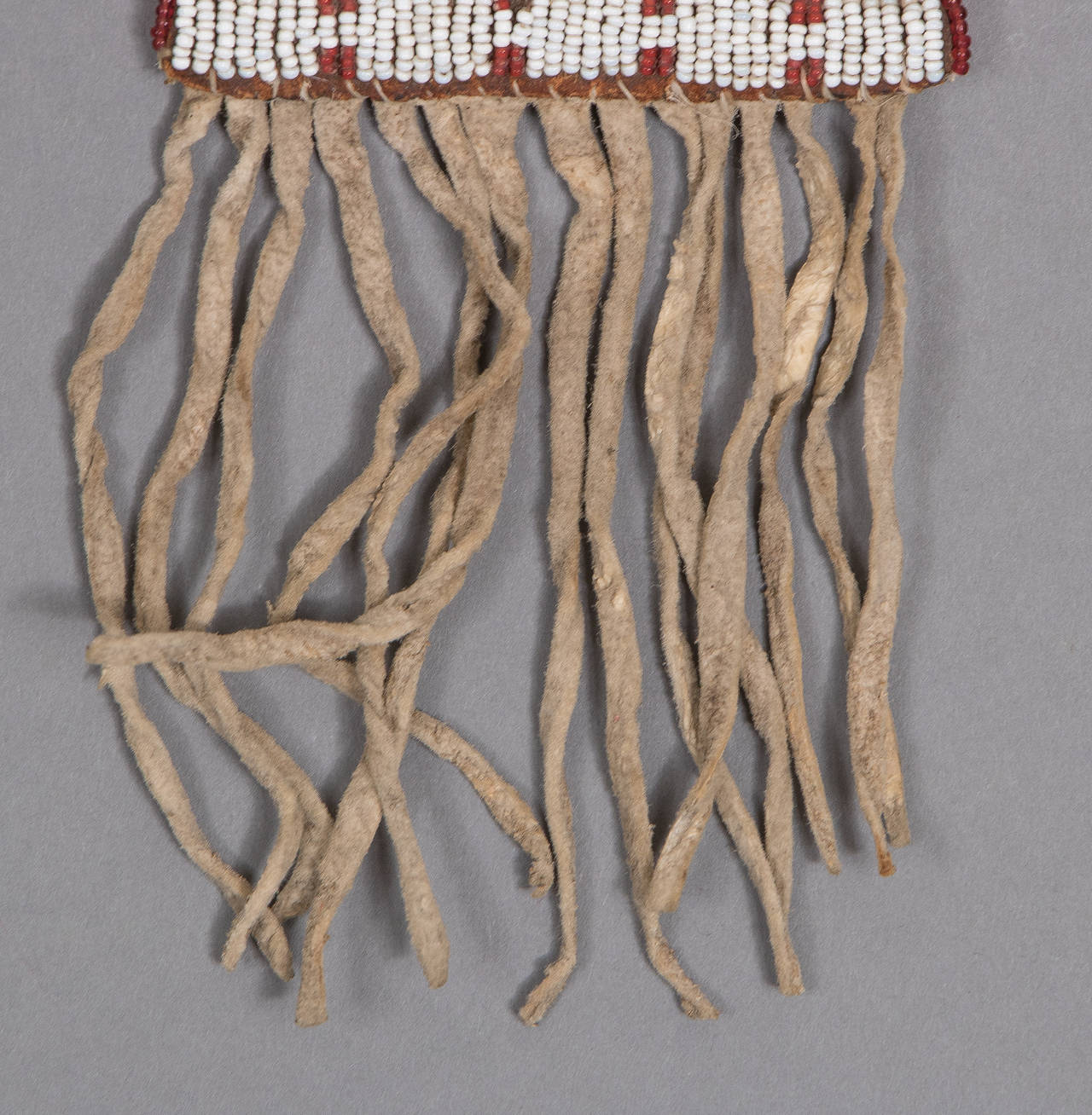 Hide Antique Native American Beaded Bag Sioux, 19th Century