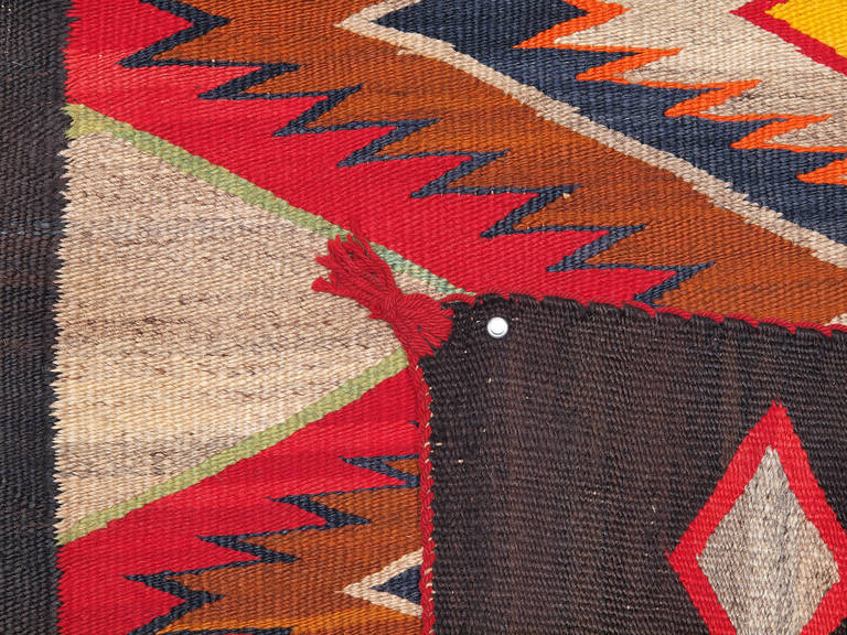 Native American Vintage Red Mesa Rug, Navajo, circa 1930