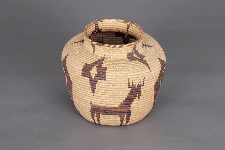 Antique Native American Basket by Panamint, 19th Century 4