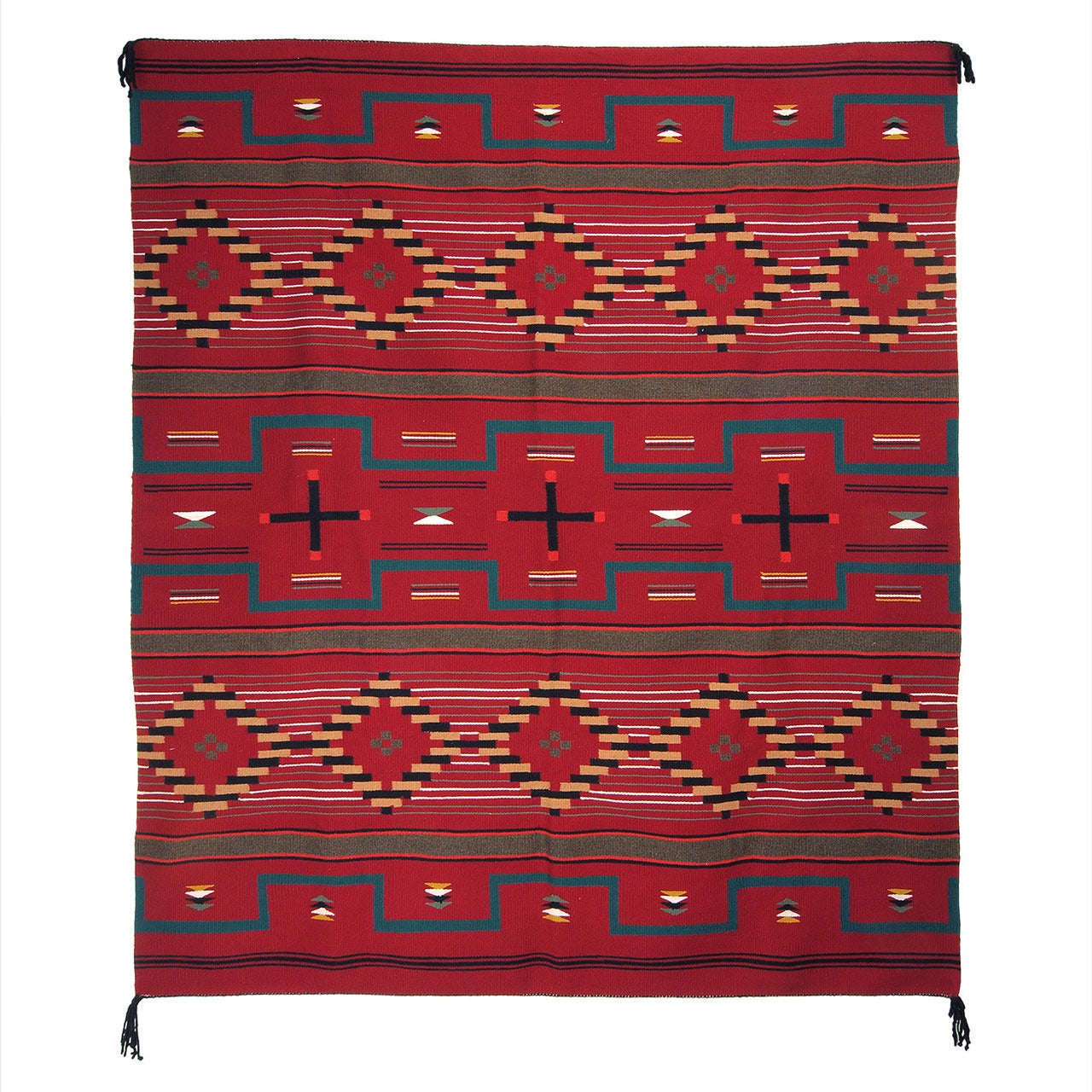 Contemporary Navajo Germantown Weaving by Irene Joe